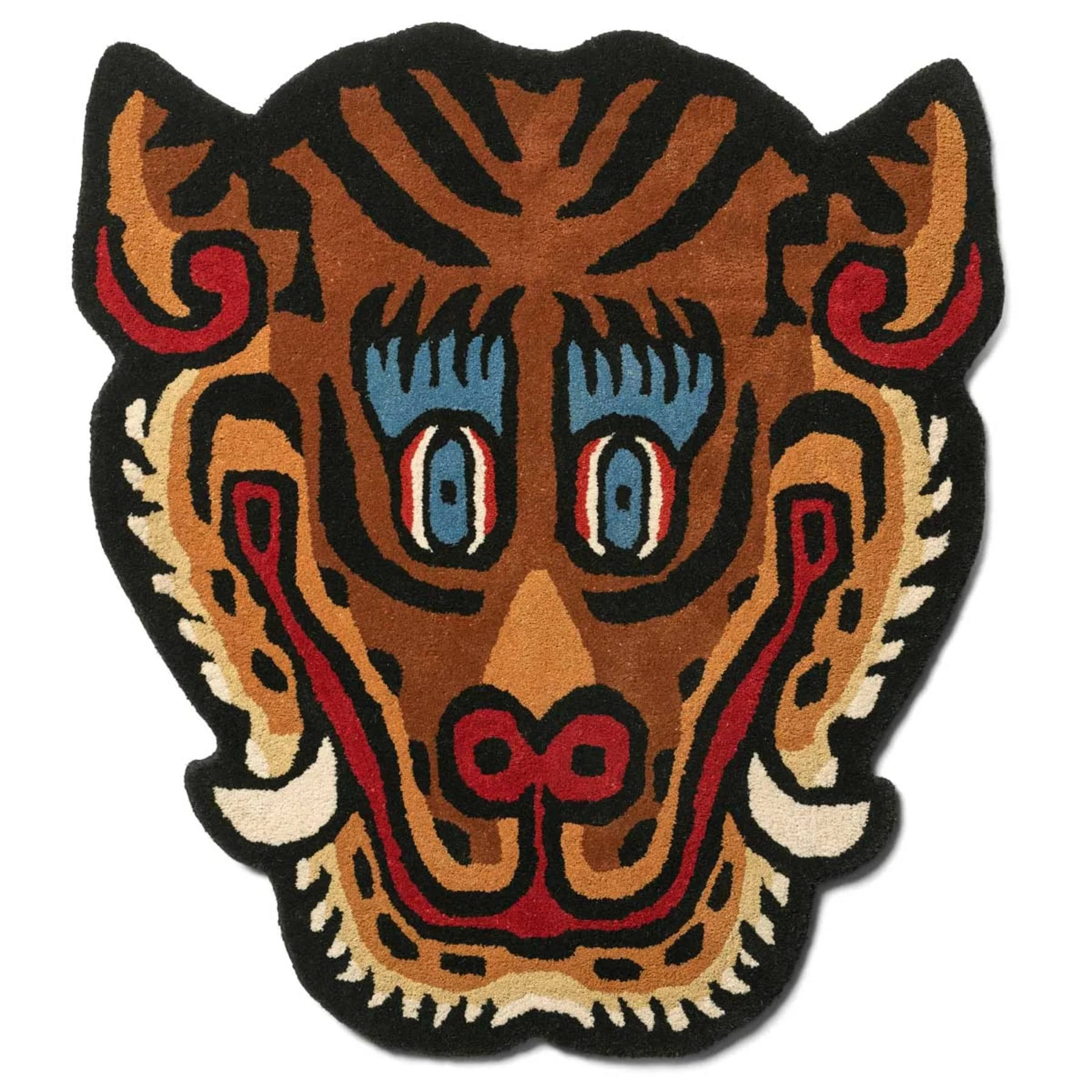 bongusta Large Tiger Face Rug