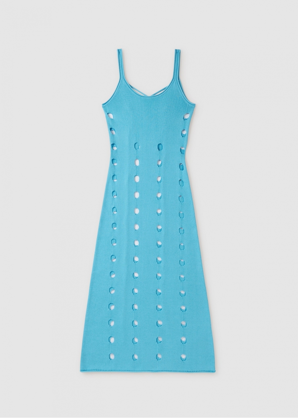House of Sunny Womens Canopy Knit Dress In Lido Blue