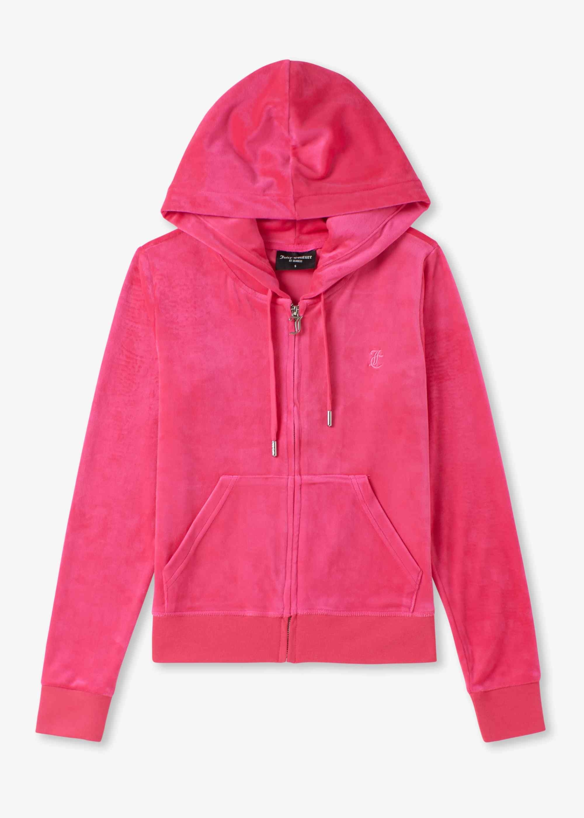 Juicy Couture Womens Robertson Classic Hoodie In Pink Glo