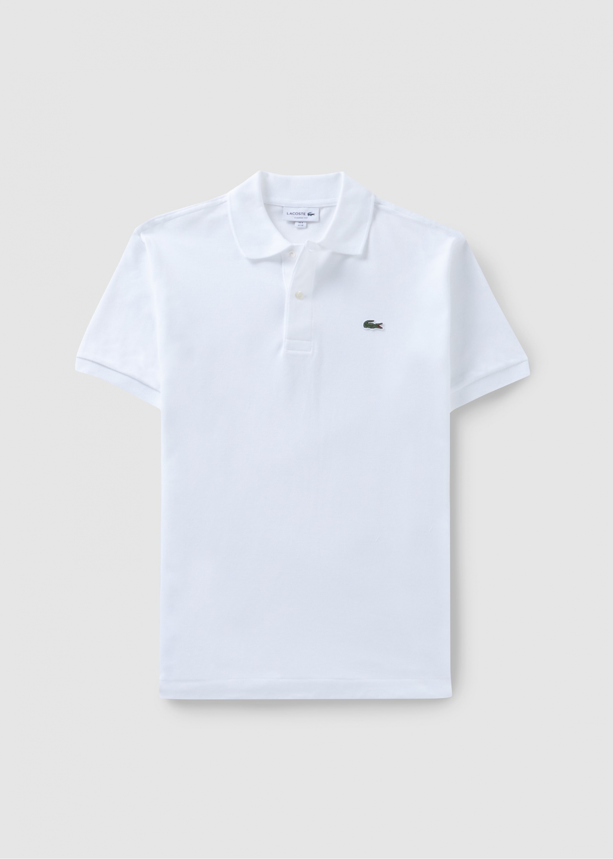 Lacoste Mens Classic Pique Polo Shirt In White