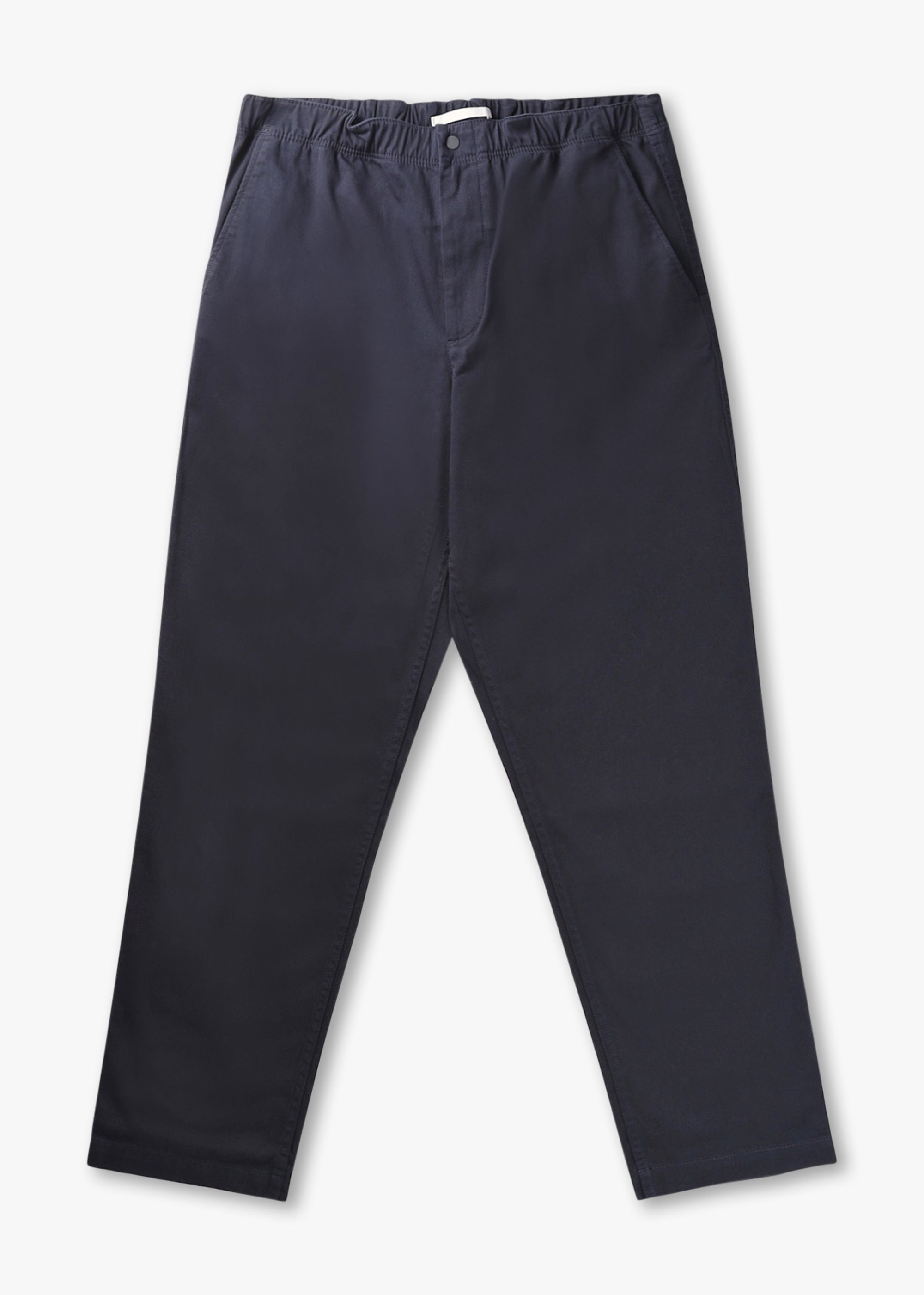 Norse Projects Mens Ezra Relaxed Organic Stretch Twill Trousers In Dark Navy