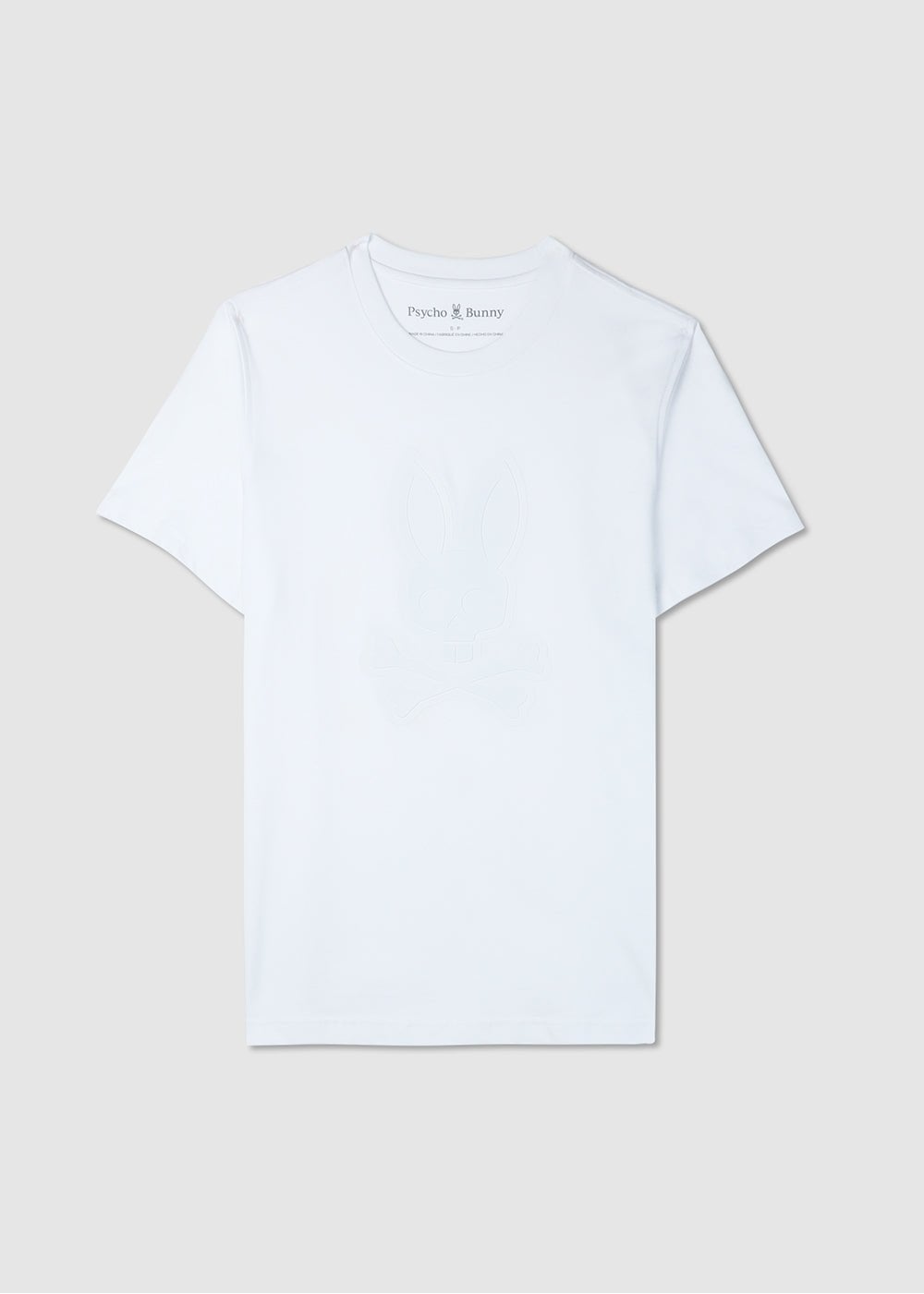 PSYCHO BUNNY Mens Mens Damon Graphic T-shirt In White
