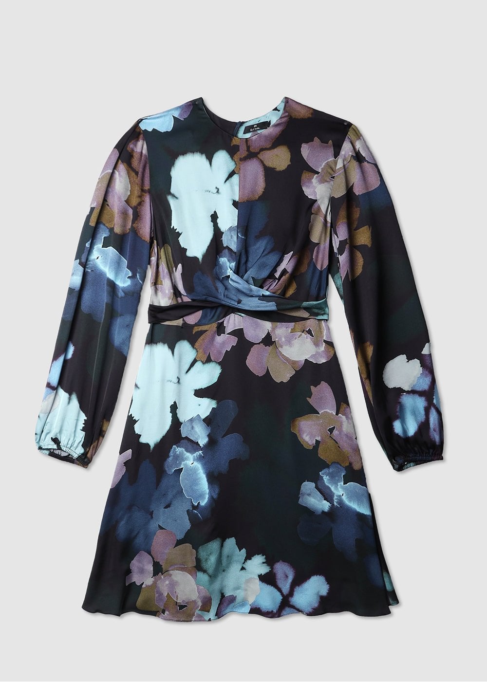 PS Paul Smith Ps Paul Smith Womens Floral Print Midi Dress In Blues
