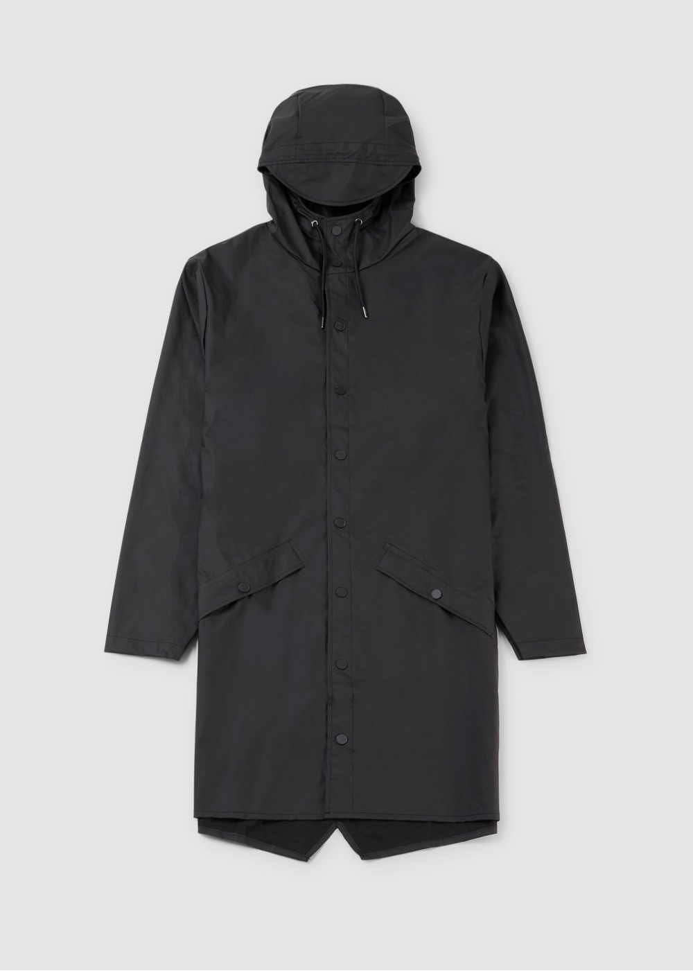 Rains Womens Long W3 Jacket In Black