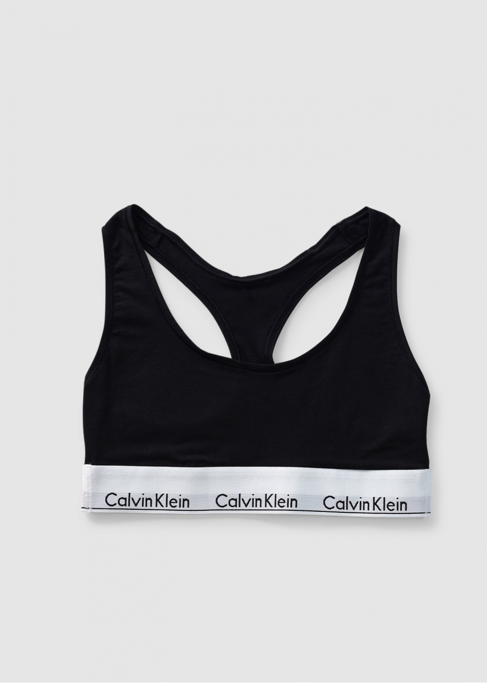 Calvin Klein Womens Underwear Modern Cotton Racerback Bralette In Black