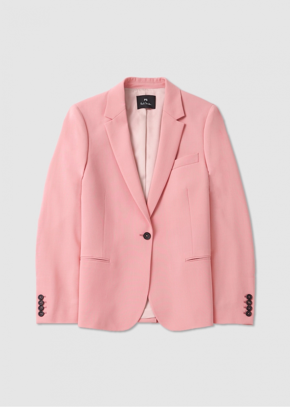 PS Paul Smith Ps Paul Smith Womens Single Breasted Wool Blazer In Powder