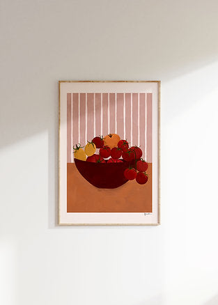 Frankie Penwill Tomatoes In Red Bowl - A3