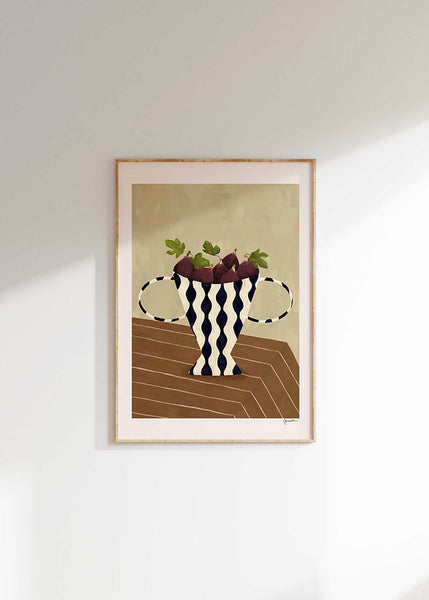 Frankie Penwill Fig In A Wavy Vase - A3