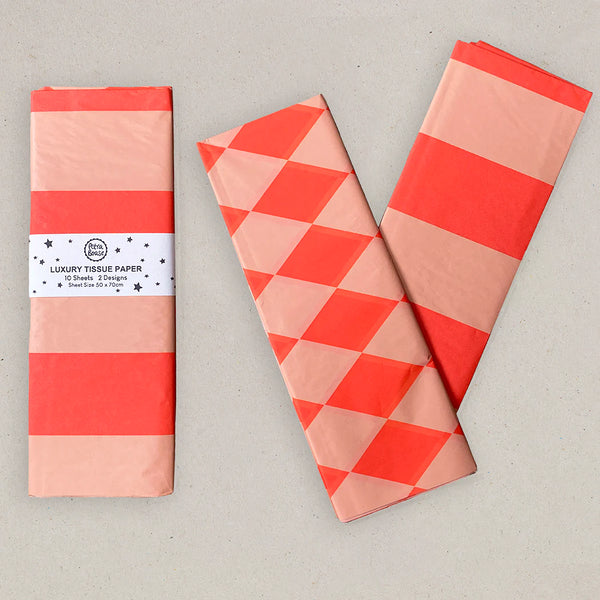 Petra Boase Luxury Tissue Paper - Fluro Orange and Peach