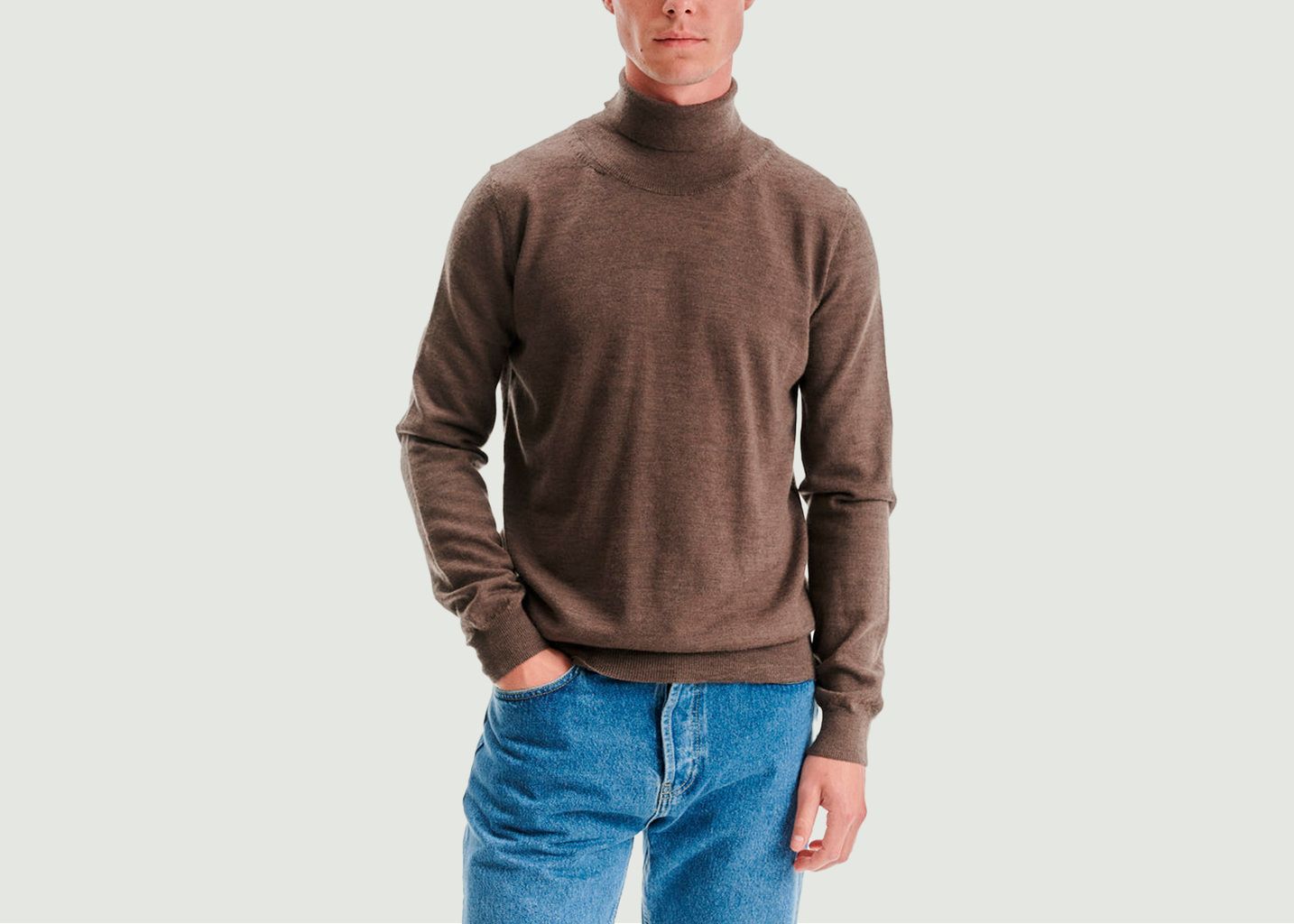 noyoco Bergen Merino Wool Turtleneck Sweater
