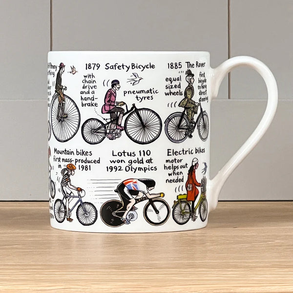 Mclaggan Smith Mugs The History Of Cycling Mug