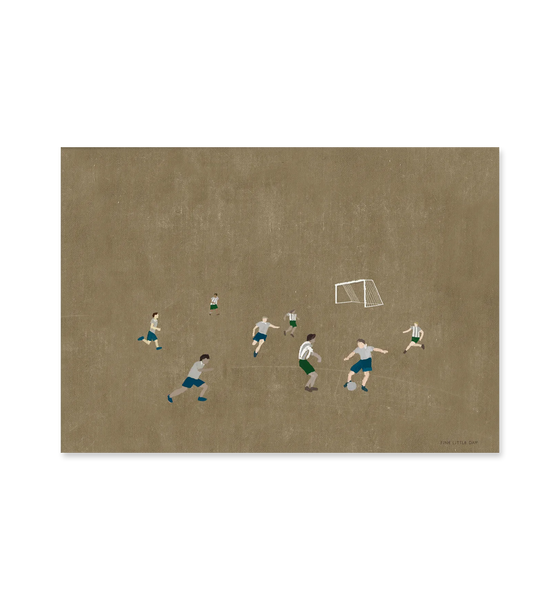 Fine Little Day Soccer By Elisabeth Dunker, 70 X 50 Cm Print