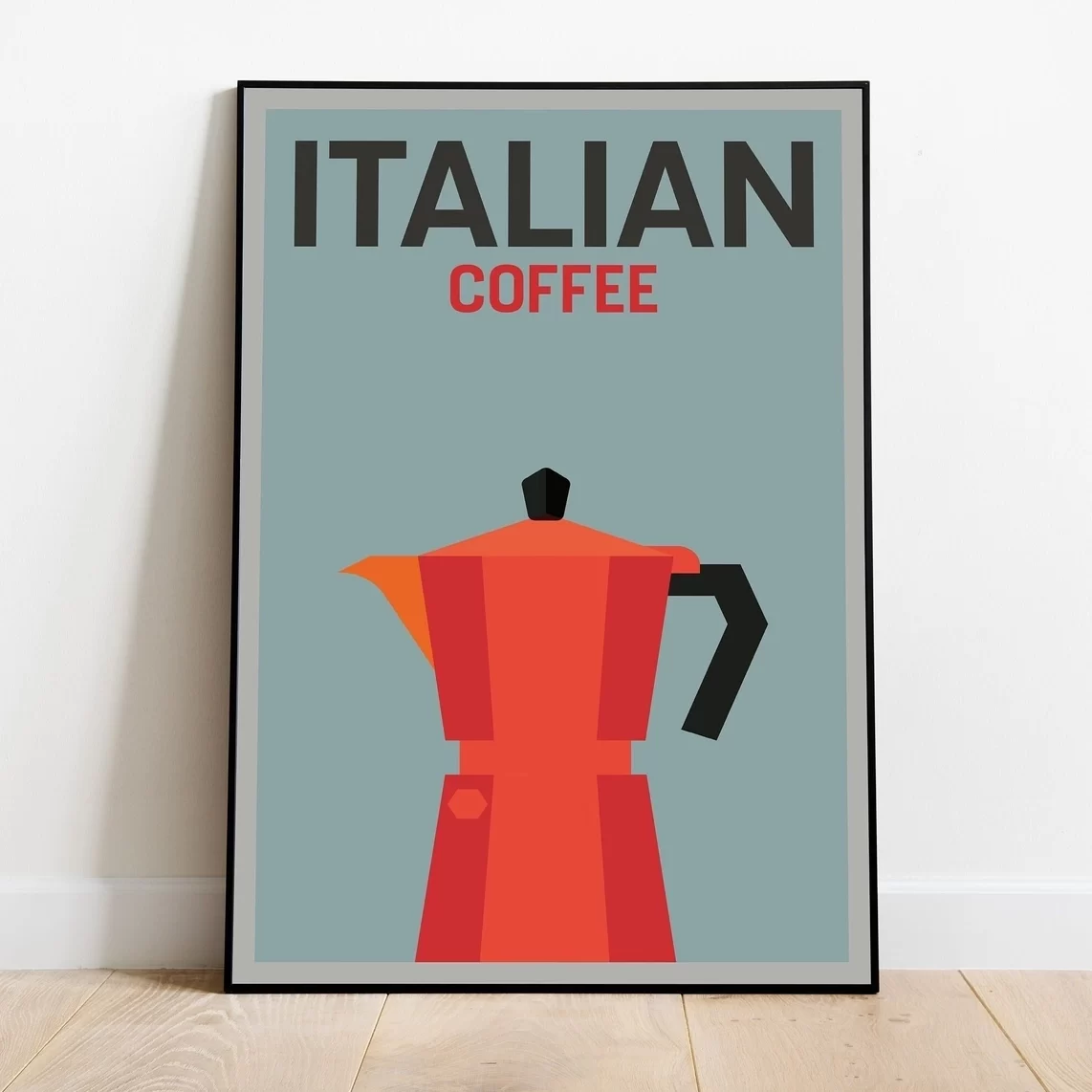 Jafa Orange Coffee Italy Mid Century Modern Art Print