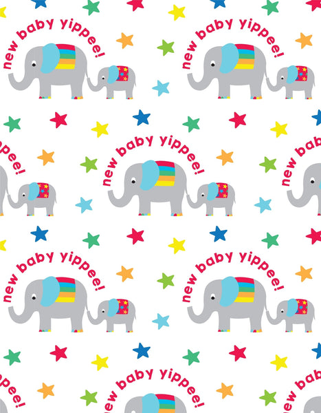 Toby Tiger 5 Sheets Baby Elly Wrapping Paper