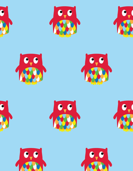 Toby Tiger 3 Sheets Owl Wrapping Paper