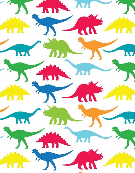 Toby Tiger 3 Sheets Multi Dino Wrapping Paper