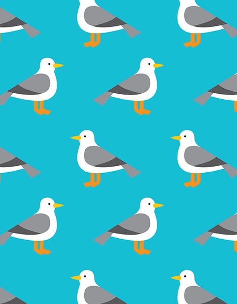 Toby Tiger 3 Sheets Seagull Wrapping Paper