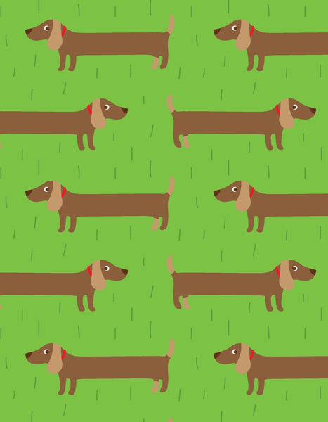 Toby Tiger 5 Sheets Sausage Dog Wrapping Paper