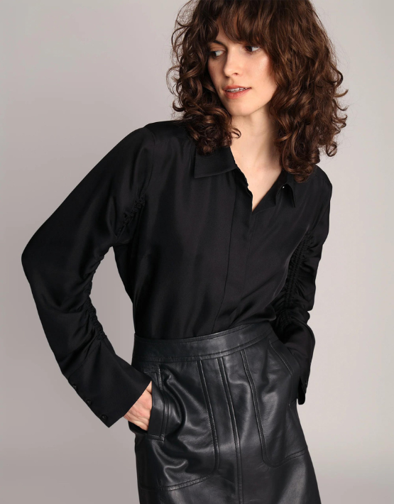 Munthe Munthe Leslea Silk Shirt Black
