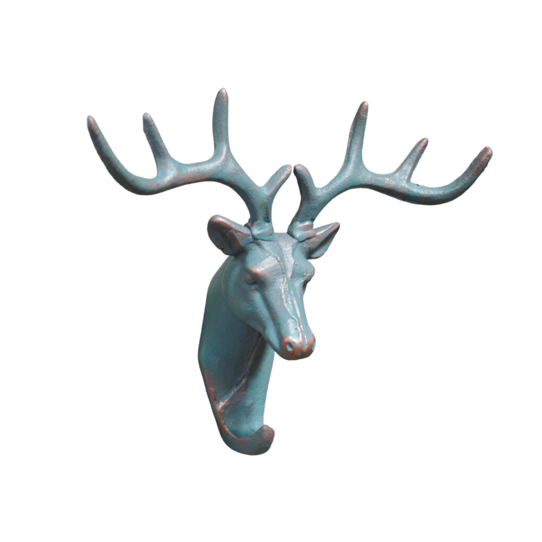 &Quirky Vintage Style Stag Wall Hook