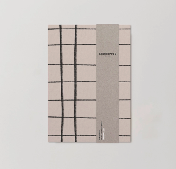 Kinshipped Grid/leopard/block/dash | Grid / Notebook In Compostable Cello