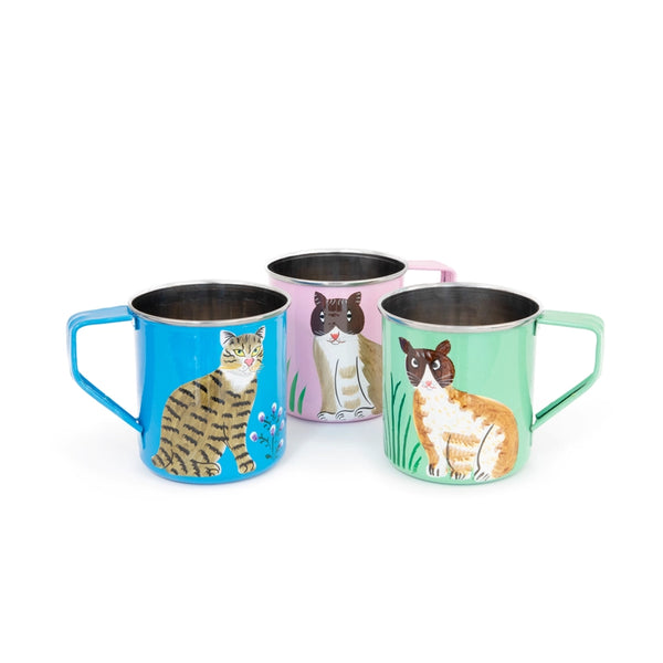 HELIO FERRETI Cat Mugs - Hand Painted