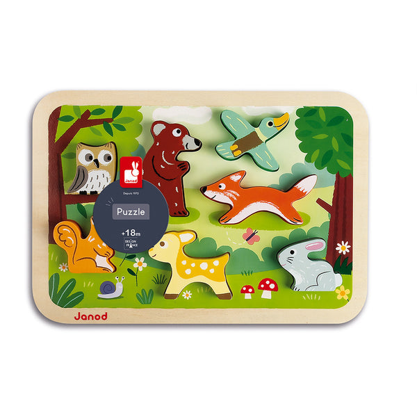 Janod Chunky Puzzle Forest 7 Pieces (Wood)