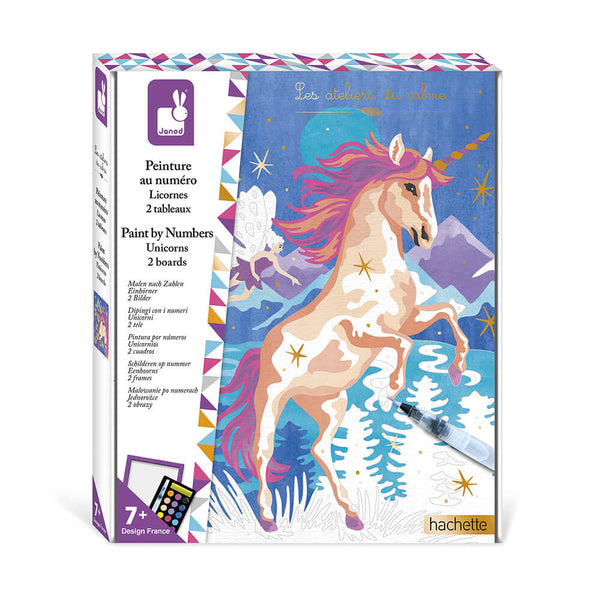 Janod Paint By Numbers Unicorns
