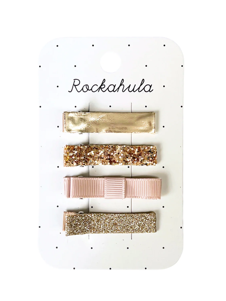 Rockahula Sparkle Bar Clips Gold