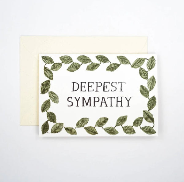 Hadley Paper Goods Deepest Sympathy Foiled Card