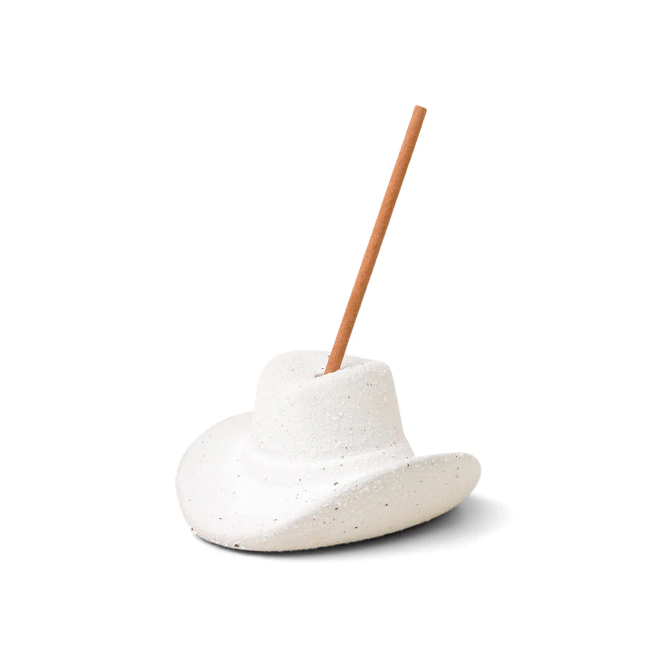 paddy-wax-cowboy-hat-incense-holder-white