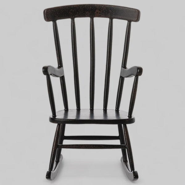 Maileg Rocking Chair, Mouse-Anthracite