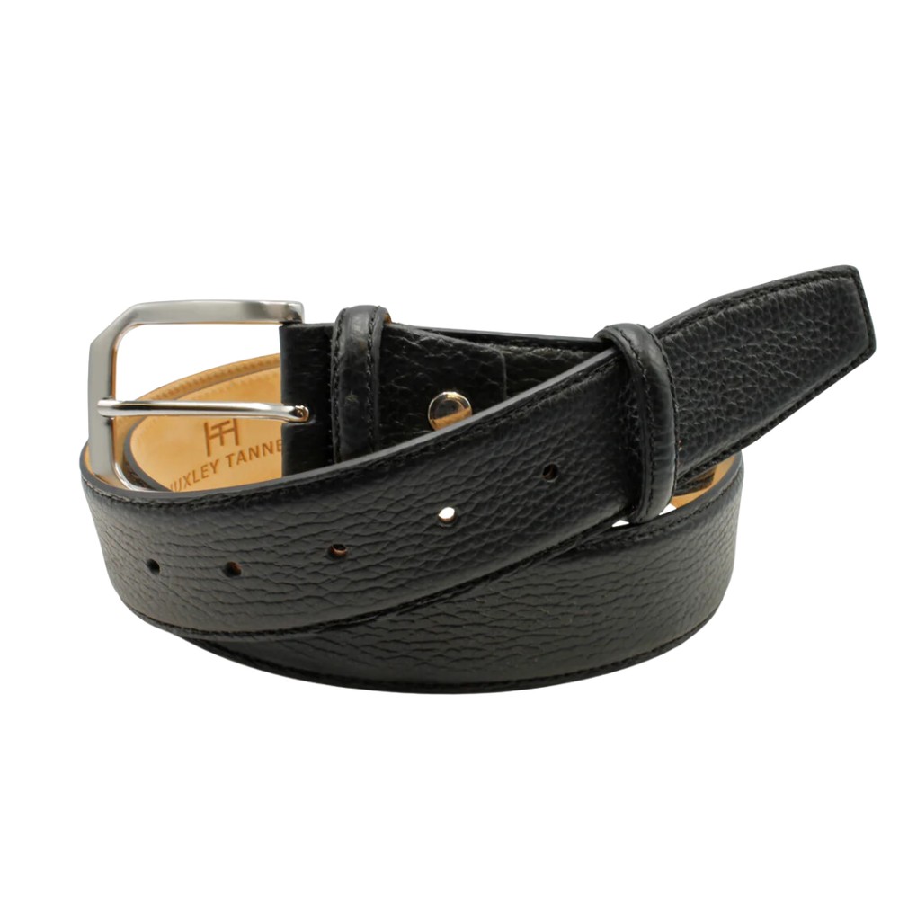 Huxley Tanner Johnson Cervo Texture Mottled Leather Belt