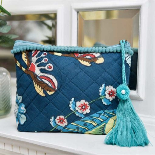 livs Make Up Bag - Blue Carnation