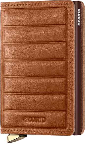 Secrid Premium Slimwallet Emboss Lines Cognac