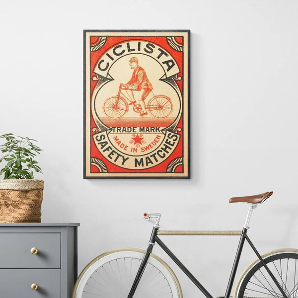Ink & Sons Vintage Swedish Cycling Print