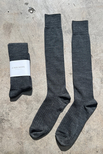 Le Bon Shoppe - Schoolgirl Socks Charcoal Melange