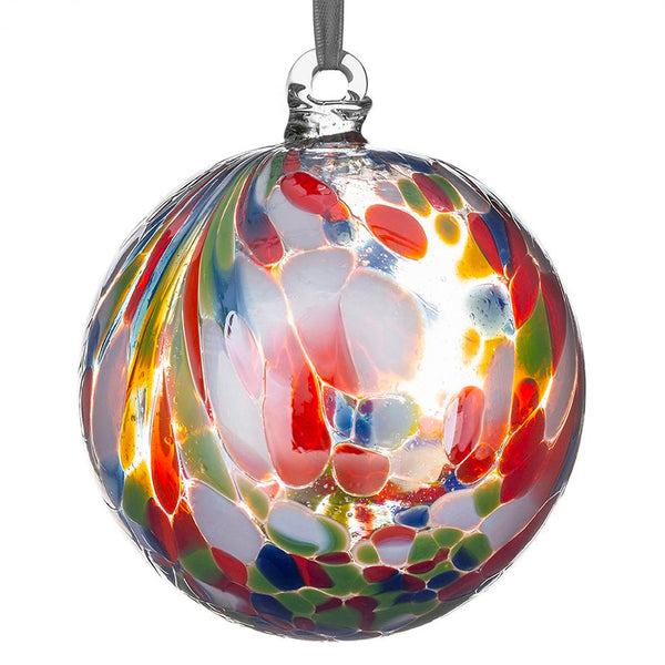 Sienna Glass Glass Bauble In Parrot