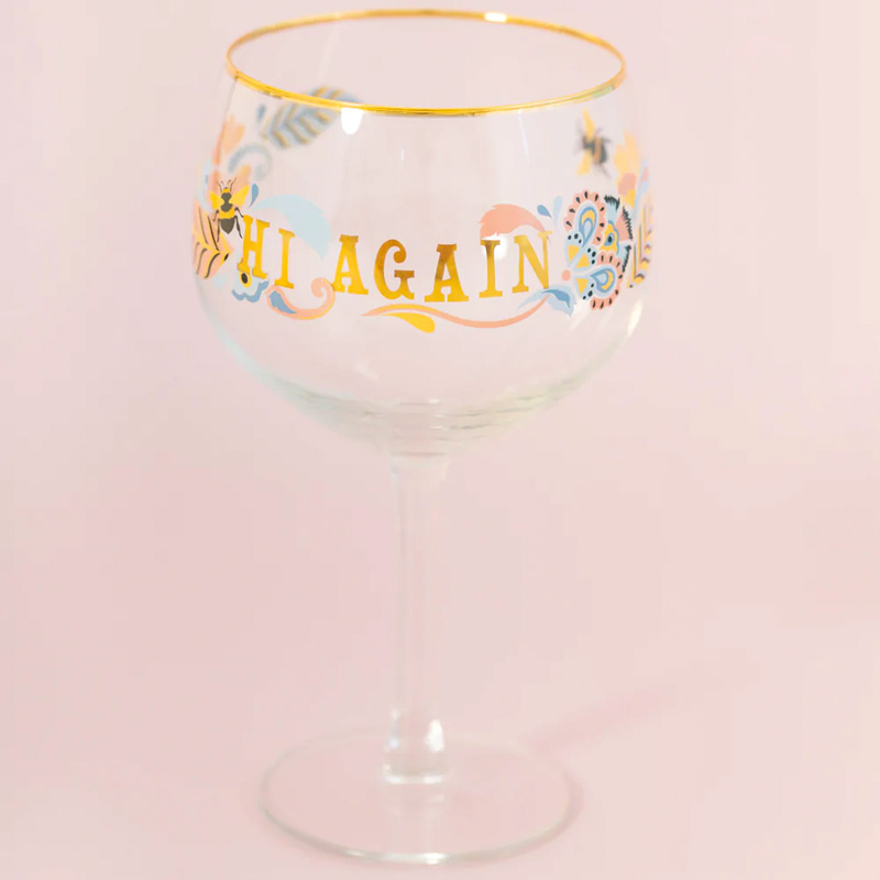 Yvonne Ellen Slogan Gin Glass 