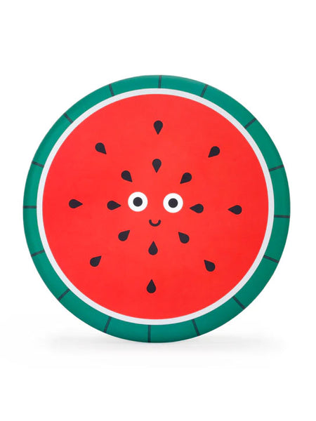 Kikkerland Design Flexible Silicone Flying Disc Watermelon