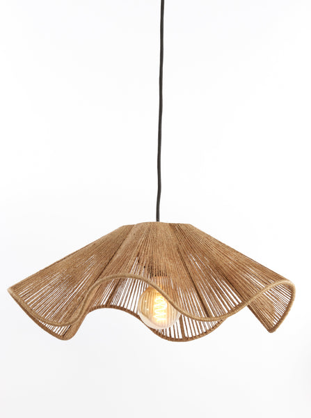 Light & Living Large Fodara Hanging Lamp In Natural Jute