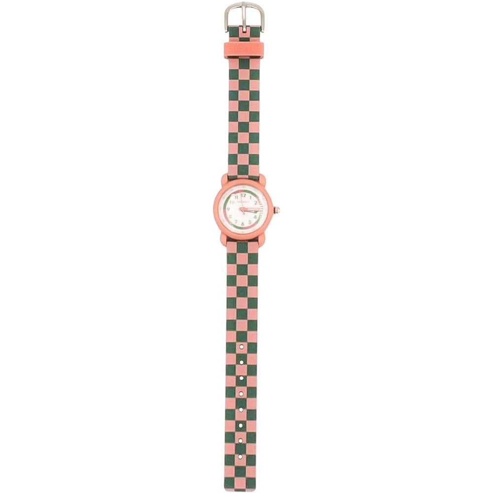 Grech & Co Sunset and Orchad Checkered Clock Wrist Watch