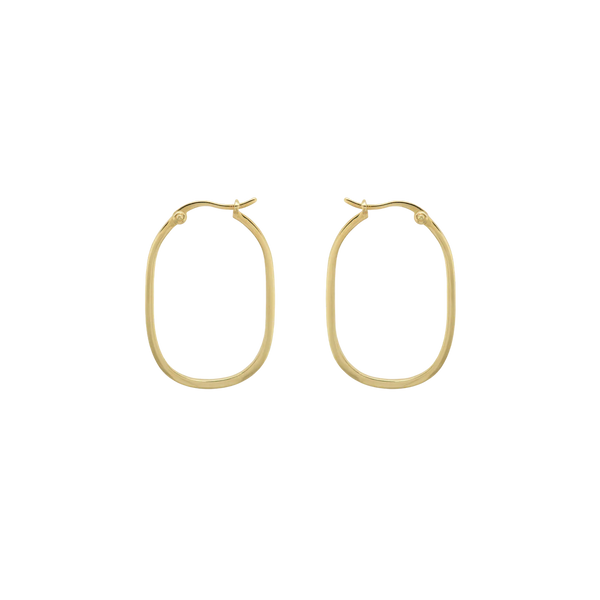 Anna + Nina Link Hoop Earring - Goldplated