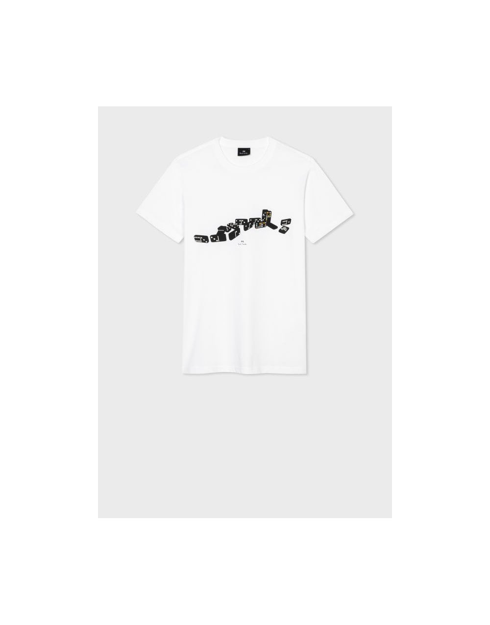 Paul Smith Dominioes Graphic Print T-Shirt Col: 01 White