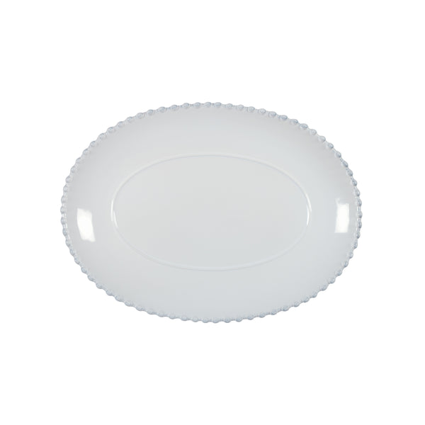 COSTA NOVA Medium Pearl White Oval Platter