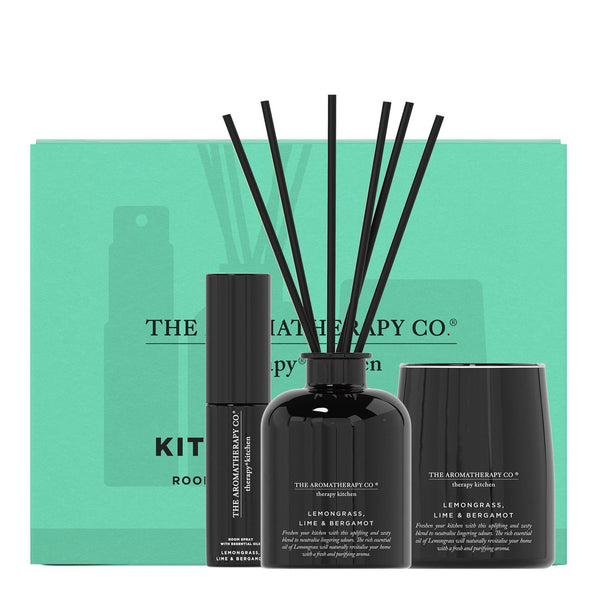 The Aromatherapy Co Therapy Kitchen Trio Gift Set - Lemongrass, Lime & Bergamot