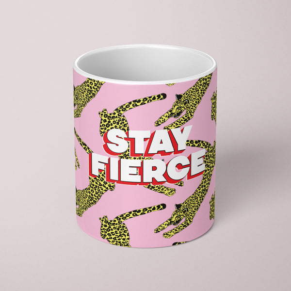 Fawn & Thistle Stay Fierce Leopard Mug
