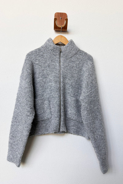Le Bon Shoppe Louie Zip Sweater Heather Grey