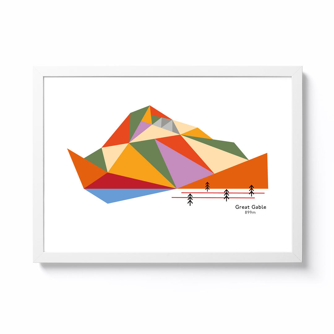 Rory and the Mountains Great Gable 899 A3 Framed Print