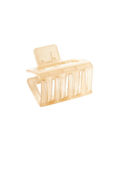 Chalk Square Hair Claw - Nude